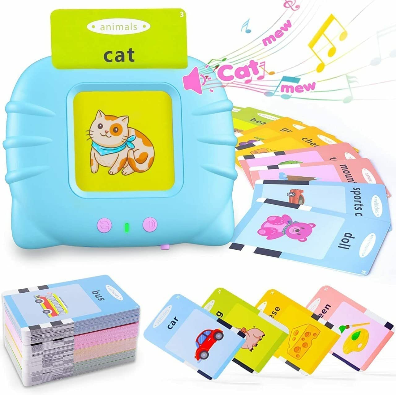 Talking Baby Flash Cards Educational Learning Interactive Toys for 2 3 4 5 6 Years Old Boys Girls, Toddlers Reading Machine with 224 Words Preschool Montessori Toys and Birthday Gift for Kids Talking Baby Flash Cards Educational Learning Interactive Toys for 2 3 4 5 6 Years Old Boys Girls, Toddlers Reading Machine with 224 Words Preschool Montessori Toys and Birthday Gift for Kids